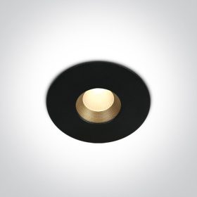   10108H / B / W Fekete COB LED 8W CW WW 36DEG IP54 230V sötét fény