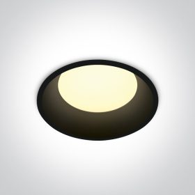 10109D / B / W Fekete LED 9W WW IP20 230V sötét fény