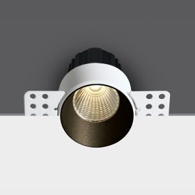   10112BTR / B / W Fekete COB LED 12W WW 40DEG 700MA 2 lépéses trimless sötét fény