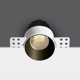   10112BTR / B / W Fekete COB LED 12W WW 40DEG 700MA 2 lépéses trimless sötét fény