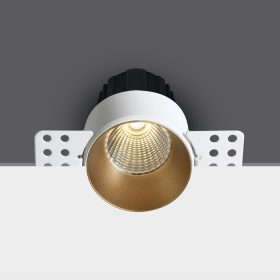   10112BTR / BS / W Sárgaréz COB LED 12W WW 40DEG 700MA 2 lépéses trimless sötét fény