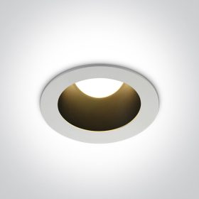   10112ED / W / B / W fehér LED 12W WW IP20 230V sötét fény fekete reflektor