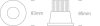 10112P / W / W fehér COB LED 12W WW 700MA 40 ° C IP64