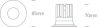 10112R / B / W Fekete COB LED 12W WW 700MA 50DEG Sötét Light