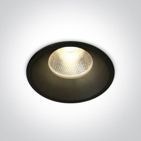   10112TD / B / W Fekete LED 12W 20DEG WW IP20 230V sötét fény