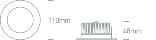 10113b / w / c fehér LED 13W IP54 CW + Driver 100-240V