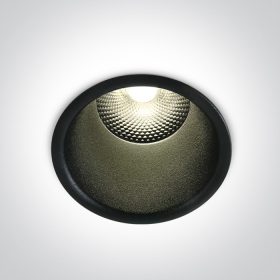   10115FD / B / W Fekete LED 15W WW 24DEG IP20 230V sötét fény