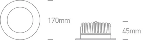 10118B / W / W fehér LED 18W IP54 WW 100-240V