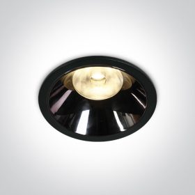   10118DC / B / W Fekete LED 18W WW IP20 36DEG 500MA Sötét Light