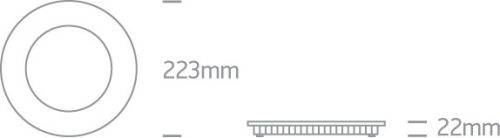 10118FA / B / C fekete LED 18W CW IP40 230V