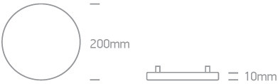 10120ce / W fehér LED 20W WW IP20 230V