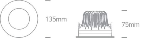 10120 g / w fehér LED 20W WW IP65 60d 230V