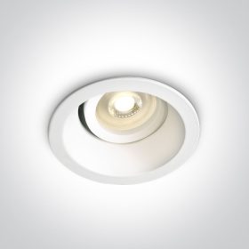 11105d4 / w Fehér sötét fény állítható GU10 50W