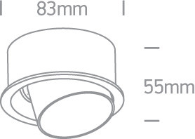 11105d8 / w fehér sötét fény állítható gu10 50w
