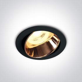   11105m / b / cu fekete gu10 10w réz reflektor sötét fény állítható