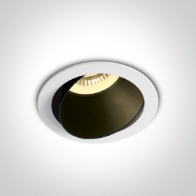   11105m / w / b fehér gu10 10W fekete fényvisszaverő sötét fény állítható