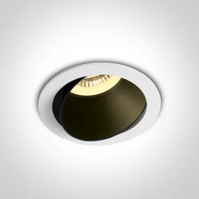   11105m / w / b fehér gu10 10W fekete fényvisszaverő sötét fény állítható