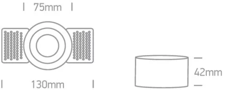 11105tr / w White Gu10 50W Trimless