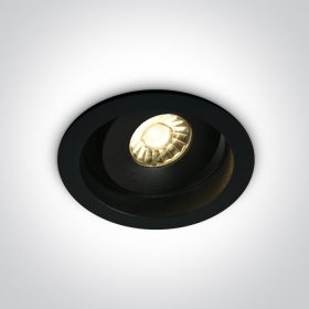   11107DA / B / W Fekete LED 7W WW 36DEG 230V Állítható sötét fény