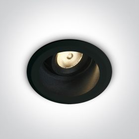   11107dl / b / w Fekete COB LED 7W WW Sötét Light 38DEG 700MA