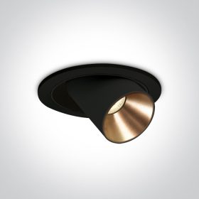  11109b / b / w Fekete COB LED 9W WW 40DEG 500MA Sötét Light