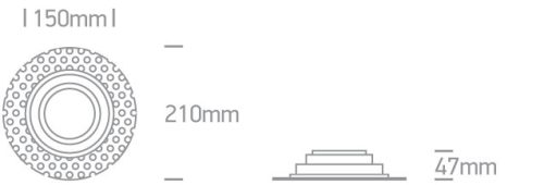11110atr / w White 75W R111 GU10 TRIMLESS