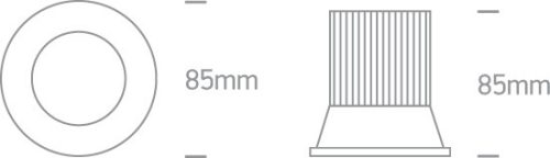 11112 / AL / W Alumínium COB LED 12W WW 700MA 38DEG IP20 állítható