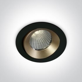   11112p / b / w Fekete COB LED 12W WW 40DEG 700MA IP65 sötét fény