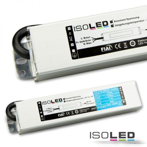 LED trafó 24 V/DC, 0-30 W, IP66