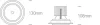 11120b / w / c fehér COB LED 20W CW 36D IP20 230V