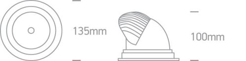 11120F / W / W fehér COB LED 20W WW 36D IP20 230V