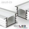 LED süllyesztett profil MAXI-EB10, eloxált, L: 200cm