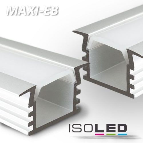 LED süllyesztett profil MAXI-EB10, eloxált, L: 200cm