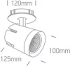 11140L / W / C fehér süllyesztett LED 40W CW 36DEG 230V