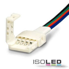   Kábelcsatlakozó klipsz, 4 pólusú, IP20, 10 mm-es flexibilis szalagokhoz, osztási távolság >12 mm