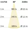 MR11 LED szpot fényforrás, 2,5W,  30°, meleg fehér