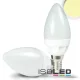 E14 Led Kerámia Milky Gyertya, 4.5 W, Meleg Fehér