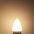 E27 Led Kerámia Milky Gyertya, 4,5 W, Meleg Fehér
