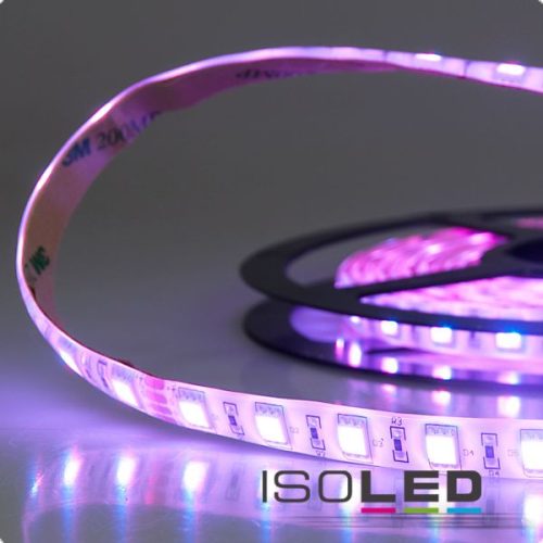 LED SIL RGB flexibilis szalag, 24V, 14,4W, IP68