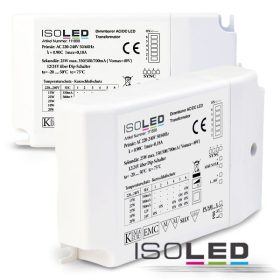   LED MULTI trafó 12V/24V/350mA/500mA/700mA, Push + 1-10V dimmelheto, SELV