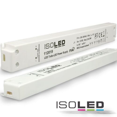 LED trafó 24V/DC, 0-30W, ultra vékony, SELV