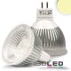 MR16 LED szpot fényforrás, COB, 6W, üveg, 70°, meleg fehér, dimmelheto