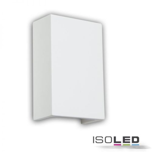 LED gipsz fali lámpa, 2x3 W, UP&DOWN, szögletes, meleg fehér