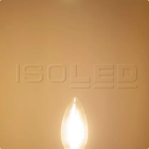 E14 Led Gyertya, 2 W, Átlátszó, Meleg Fehér
