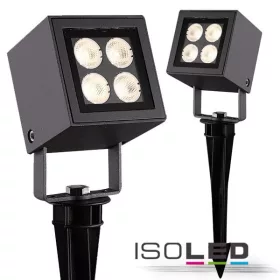   LED kültéri lámpa, Cube IP65, 4x2W CREE, antracit, meleg fehér