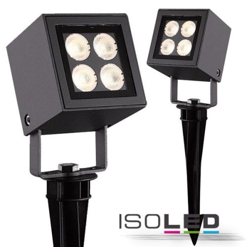 LED kültéri lámpa, Cube IP65, 4x2W CREE, antracit, meleg fehér