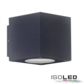   LED fali lámpa, Up&Down 2x3W CREE, IP54, antracit, meleg fehér