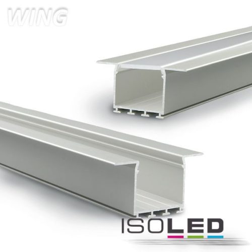 LED süllyesztett profil WING20 karima egyenes, eloxált L: 200cm