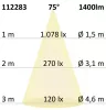 ES111 GU10 COB szpot fényforrás, 13W, 75°, semleges fehér