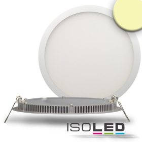   LED mélysugárzó, 18 W, ultra sima, kerek, fehér, meleg fehér
